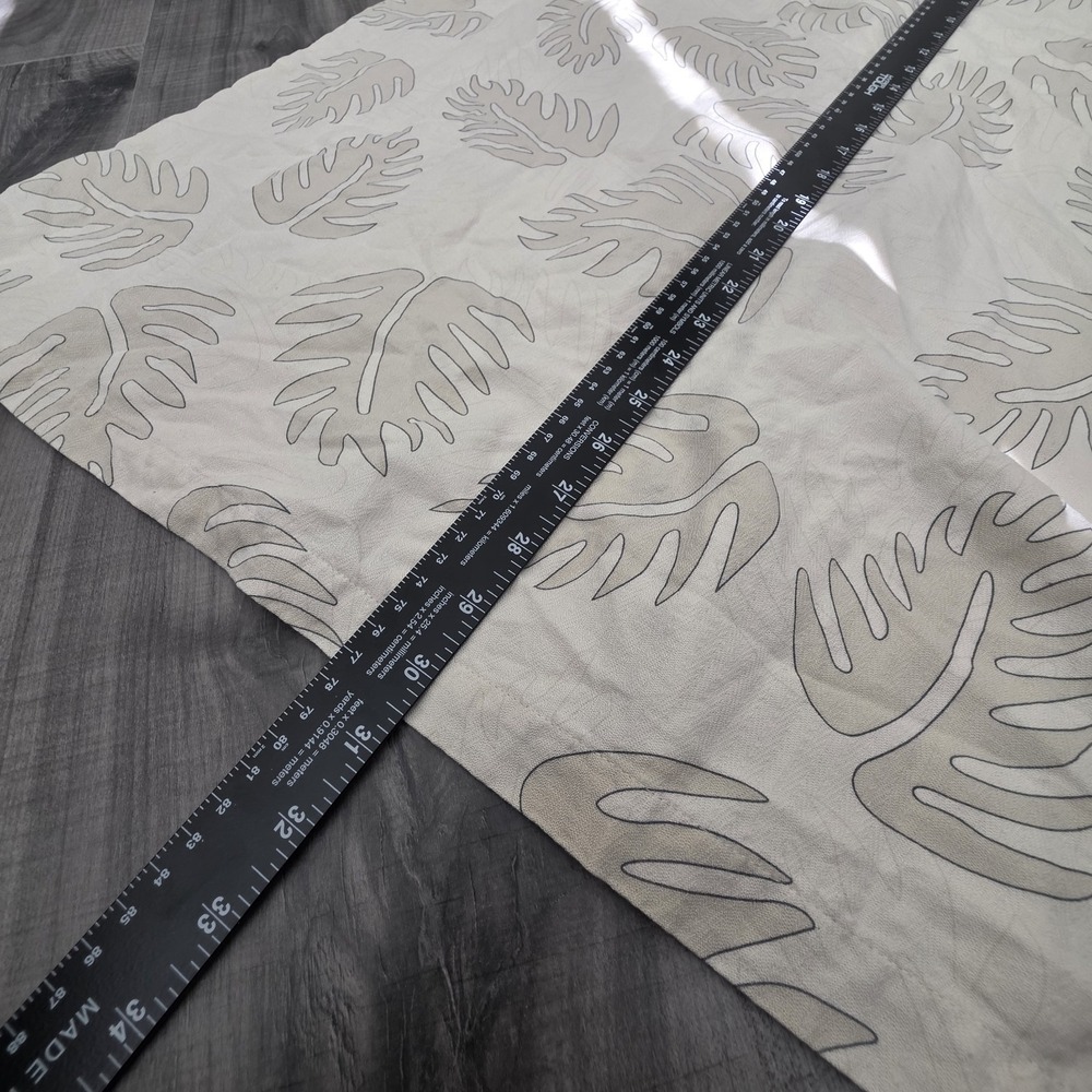 Aureus Hawaiian Shirt Mens XL Beige Short Sleeve Pocket Summer Silk Blend Summer - Picture 10 of 10